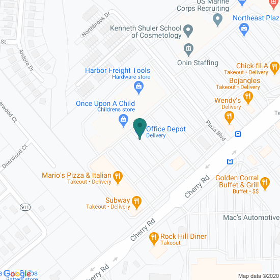 Map of Rock Hill, SC